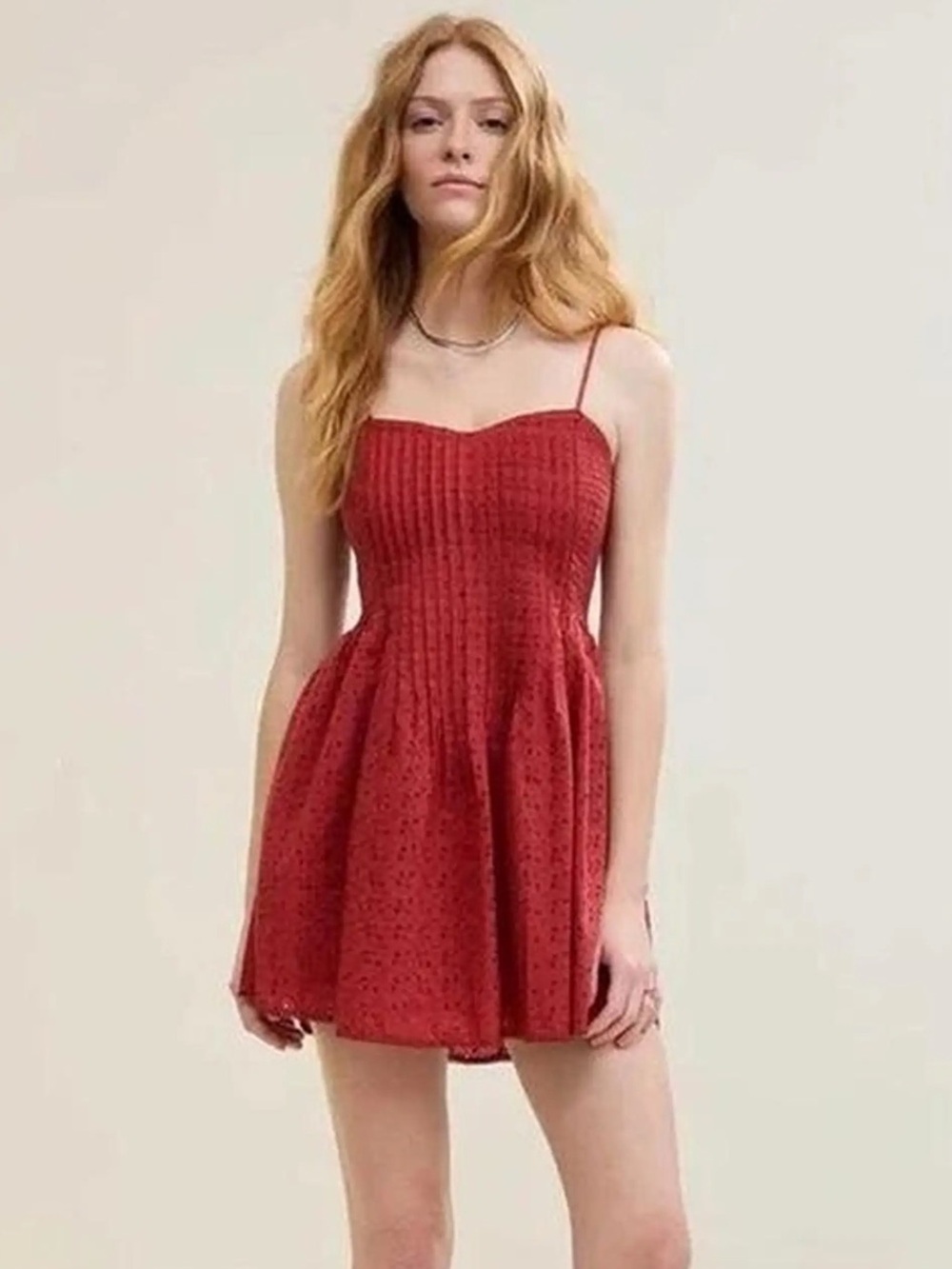XS Aerie Eyelet Mini Dress